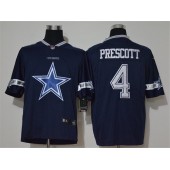 Dallas Cowboys #4 Dak Prescott Navy Vapor Untouchable Limited Nike NFL Men Jersey