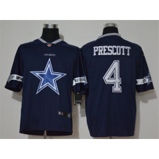 Dallas Cowboys #4 Dak Prescott Navy Vapor Untouchable Limited Nike NFL Men Jersey