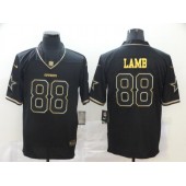 Dallas Cowboys #88 Ceedee Lamb Black Gold Vapor Untouchable Limited Nike NFL Men Jersey