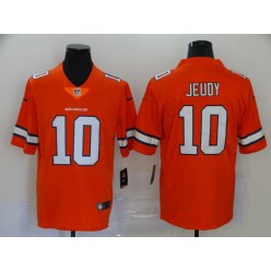 Denver Broncos #10 Jerry Jeudy Orange 2020 NFL Draft First Round Pick Color Rush Limited Nike NFL Men Jersey