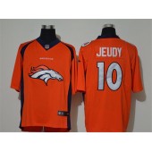 Denver Broncos #10 Jerry Jeudy Orange Vapor Untouchable Limited Nike NFL Men Jersey