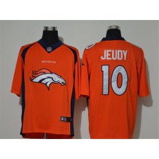 Denver Broncos #10 Jerry Jeudy Orange Vapor Untouchable Limited Nike NFL Men Jersey