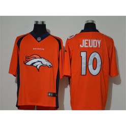 Denver Broncos #10 Jerry Jeudy Orange Vapor Untouchable Limited Nike NFL Men Jersey