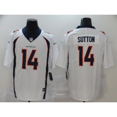 Denver Broncos #14 Courtland Sutton White Vapor Untouchable Limited Nike NFL Men Jersey