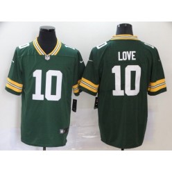 Green Bay Packers #10 Jordan Love Green 2020 NFL Draft First Round Pick Vapor Untouchable Limited Nike NFL Men Jersey