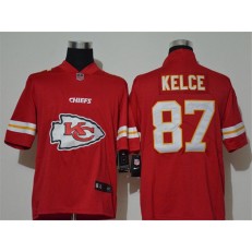 Kansas City Chiefs #87 Travis Kelce Red Vapor Untouchable Limited Nike NFL Men Jersey