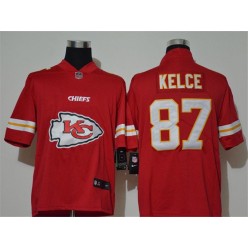Kansas City Chiefs #87 Travis Kelce Red Vapor Untouchable Limited Nike NFL Men Jersey