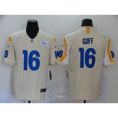 Los Angeles Rams #16 Jared Goff Bone 2020 New Vapor Untouchable Limited Nike NFL Men Jersey