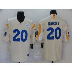 Los Angeles Rams #20 Jalen Ramsey Bone 2020 New Vapor Untouchable Limited Nike NFL Men Jersey