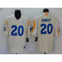 Los Angeles Rams #20 Jalen Ramsey Bone 2020 New Vapor Untouchable Limited Nike NFL Men Jersey