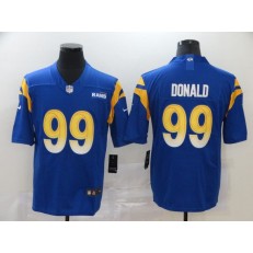 Los Angeles Rams #99 Aaron Donald Royal 2020 New Vapor Untouchable Limited Nike NFL Men Jersey