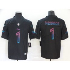 Miami Dolphins #1 Tua Tagovailoa Black City Edition Vapor Untouchable Limited Nike NFL Men Jersey