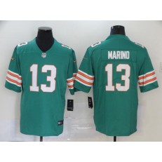 Miami Dolphins #13 Dan Marino Aqua Throwback Vapor Untouchable Limited Nike NFL Men Jersey