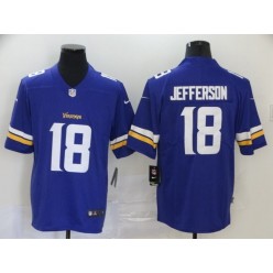 Minnesota Vikings #18 Justin Jefferson Purple 2020 NFL Draft First Round Pick Vapor Untouchable Limited Nike Men Jersey