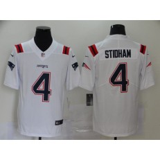 New England Patriots #4 Jarrett Stidham White 2020 New Vapor Untouchable Limited Nike NFL Men Jersey
