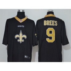 New Orleans Saints #9 Drew Brees Black Vapor Untouchable Limited Nike NFL Men Jersey