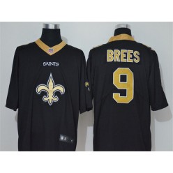 New Orleans Saints #9 Drew Brees Black Vapor Untouchable Limited Nike NFL Men Jersey