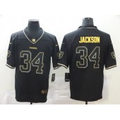 Oakland Raiders #34 Bo Jackson Black Gold Vapor Untouchable Limited Nike NFL Men Jersey
