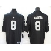 Oakland Raiders #8 Marcus Mariota Black Vapor Untouchable Limited Nike NFL Men Jersey