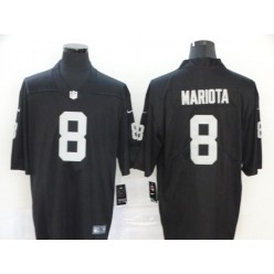Oakland Raiders #8 Marcus Mariota Black Vapor Untouchable Limited Nike NFL Men Jersey