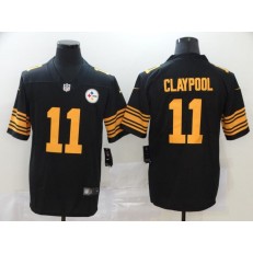 Pittsburgh Steelers #11 Chase Claypool Black 2020 NFL Draft First Round Pick Color Rush Limited Nike Men Jersey