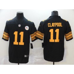 Pittsburgh Steelers #11 Chase Claypool Black 2020 NFL Draft First Round Pick Color Rush Limited Nike Men Jersey
