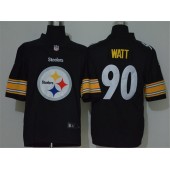 Pittsburgh Steelers #90 T.J. Watt Black Vapor Untouchable Limited Nike NFL Men Jersey