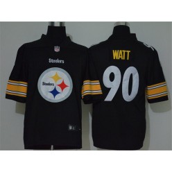 Pittsburgh Steelers #90 T.J. Watt Black Vapor Untouchable Limited Nike NFL Men Jersey