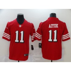 San Francisco 49ers #11 Brandon Aiyuk Red 2020 NFL Draft First Round Pick Color Rush Vapor Untouchable Limited Nike Men Jersey