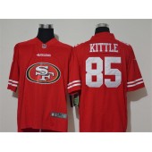 San Francisco 49ers #85 George Kittle Red Vapor Untouchable Limited Nike NFL Men Jersey