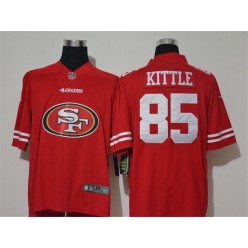 San Francisco 49ers #85 George Kittle Red Vapor Untouchable Limited Nike NFL Men Jersey