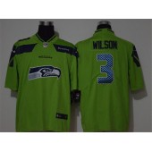 Seattle Seahawks #3 Russell Wilson Green Vapor Untouchable Limited Nike NFL Men Jersey