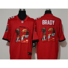 Tampa Bay Buccaneers #12 Tom Brady Red Vapor Untouchable Signature Edition Limited Nike NFL Men Jersey