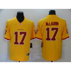 Washington Redskins #17 Terry McLaurin Yellow Color Rush Limited Nike NFL Men Jersey