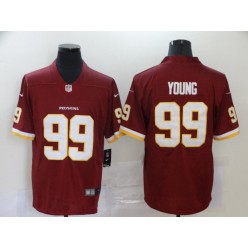 Washington Redskins #99 Chase Young Red 2020 NFL Draft First Round Pick Vapor Untouchable Limited Nike Men Jersey
