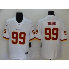 Washington Redskins #99 Chase Young White 2020 NFL Draft First Round Pick Vapor Untouchable Limited Nike Men Jersey