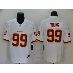 Washington Redskins #99 Chase Young White 2020 NFL Draft First Round Pick Vapor Untouchable Limited Nike Men Jersey