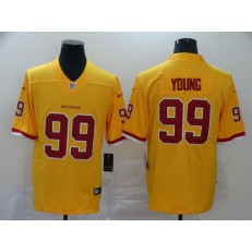 Washington Redskins #99 Chase Young Yellow 2020 NFL Draft First Round Pick Vapor Untouchable Limited Nike Men Jersey