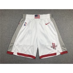 Houston Rockets White Nike City Edition Swingman Shorts