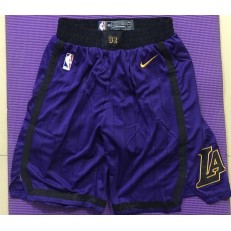 Los Angeles Lakers Purple City Edition Nike Swingman Shorts