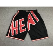 Miami Heat Black Big Face With Pocket Swingman Shorts