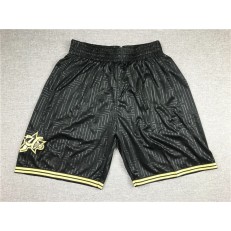 Philadelphia 76ers Black Stitched Shorts