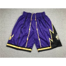 Toronto Raptors Purple Stitched Shorts