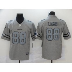 Dallas Cowboys #88 Ceedee Lamb 2019 Gray Gridiron Gray Vapor Untouchable Limited Nike NFL Men Jersey