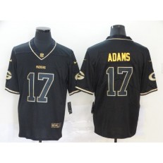 Green Bay Packers #17 Davante Adams Black Gold Vapor Untouchable Limited Nike NFL Men Jersey
