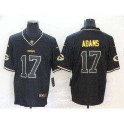 Green Bay Packers #17 Davante Adams Black Gold Vapor Untouchable Limited Nike NFL Men Jersey