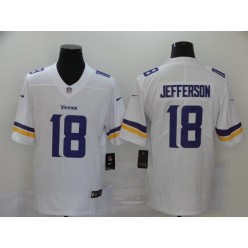 Minnesota Vikings #18 Justin Jefferson White 2020 NFL Draft Vapor Untouchable Limited Nike Men Jersey
