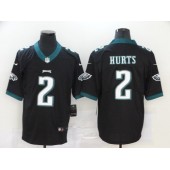 Philadelphia Eagles #2 Jalen Hurts Black 2020 NFL Draft First Round Pick Vapor Untouchable Limited Nike Men Jersey