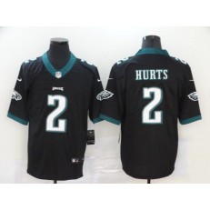Philadelphia Eagles #2 Jalen Hurts Black 2020 NFL Draft First Round Pick Vapor Untouchable Limited Nike Men Jersey