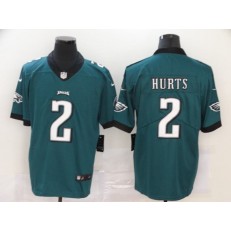 Philadelphia Eagles #2 Jalen Hurts Green 2020 NFL Draft First Round Pick Vapor Untouchable Limited Nike Men Jersey